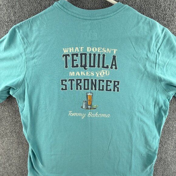 Tommy Bahama Other - Tommy Bahama Relax Graphic T Shirt Blue Logo Tequila Graphic Alcohol Medium